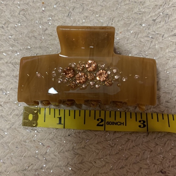 Anthropologie hair clip embellished stones claw clip new without tags - Picture 3 of 5